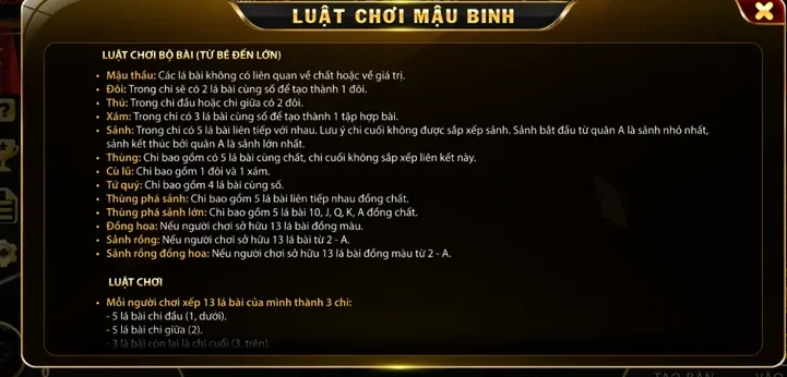 Chinh Phục Mậu Binh RikBet Với Chiến Thuật Sắp Xếp Bài Đỉnh Cao Nhất