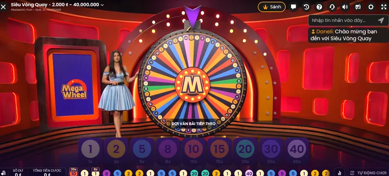 Mega Wheel Live Tại RikBet Khám Phá Vòng Quay May Mắn Nhận Thưởng Lớn Ngay
