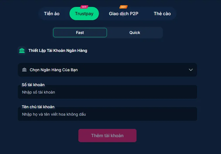 Rút Tiền RikBet Nhanh Chóng Và An Toàn Trong Vòng 5 Phút Thao Tác