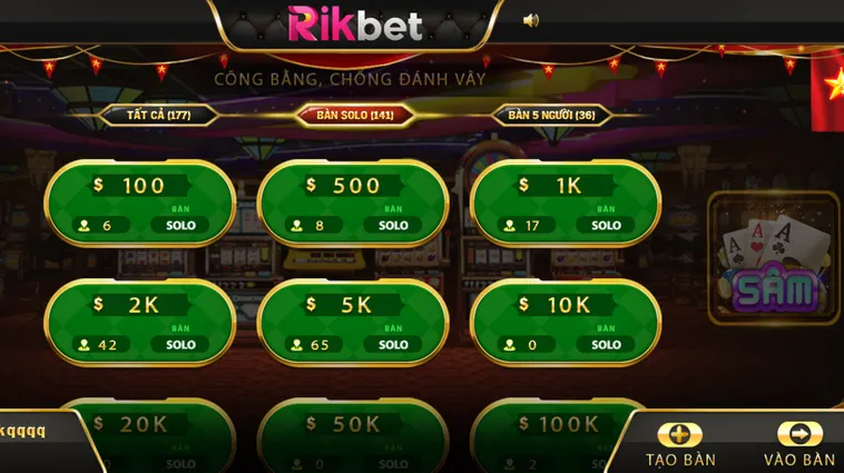 Sâm Lốc RikBet Đỉnh Cao Giải Trí Với Những Ván Bài Sát Phạt Cực Gắt
